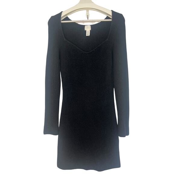 Fairy Core Witchy Goth Wool Black Dress M - Picture 5 of 10